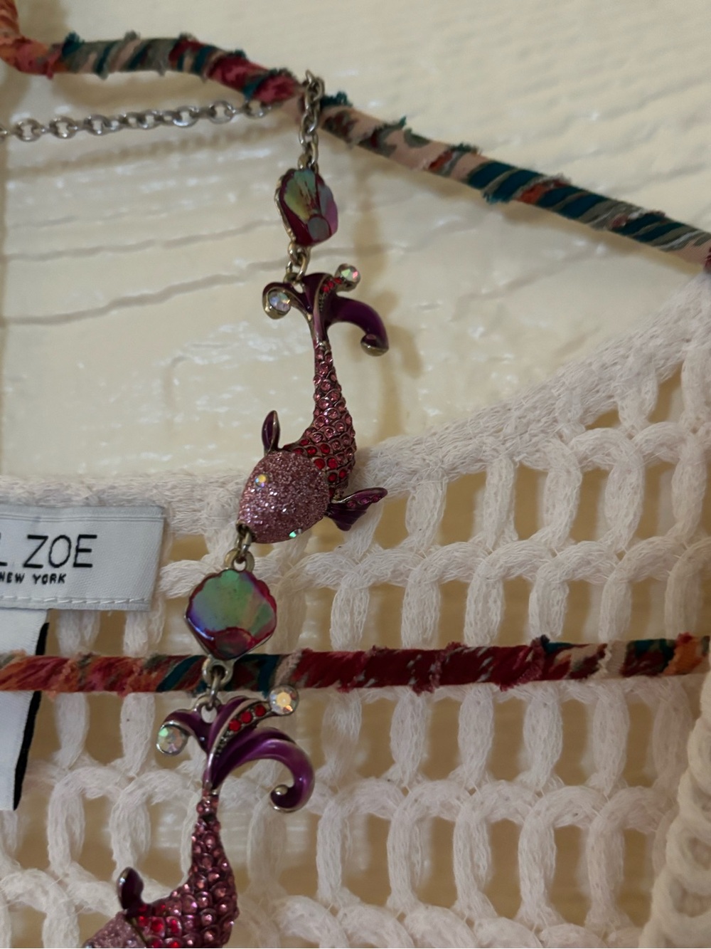Betsey Johnson Crabby Couture Koi Fish Statement Necklace - Picture 3 of 6